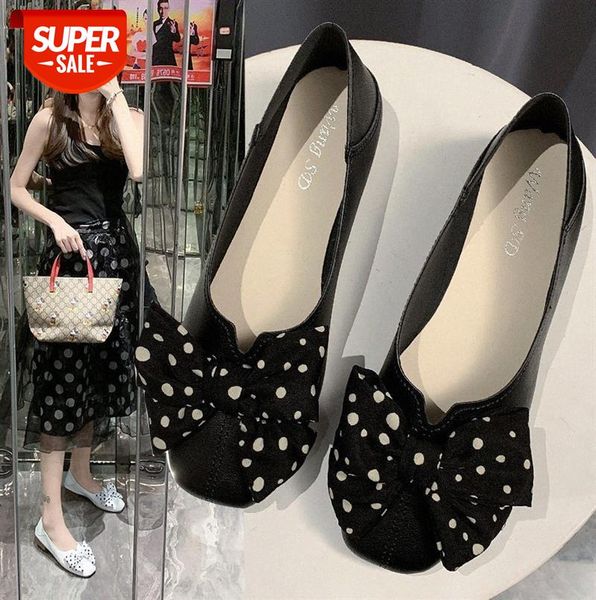 women's single shoes flat-soled korean style peas square toe low-heeled bow-knot polka-dot pedal #ky4l
women's single shoes flat-soled korean style peas square toe low-heeled bow-knot polka-dot pedal #ky4l