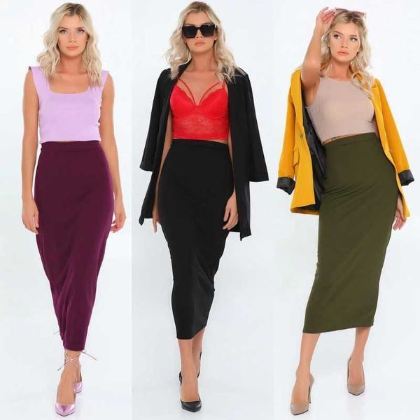 plus size women high waist pencil skirt casual vintage solid fashion 2021 spring summer midi skirts office lady elegant, Black
plus size women high waist pencil skirt casual vintage solid fashion 2021 spring summer midi skirts office lady elegant, Black