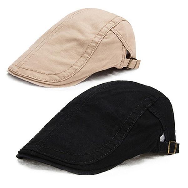 berets 2021 man cotton british vintage flat caps gatsby male solid gray black spring autumn winter adjustable driver hats, Blue;gray
berets 2021 man cotton british vintage flat caps gatsby male solid gray black spring autumn winter adjustable driver hats, Blue;gray