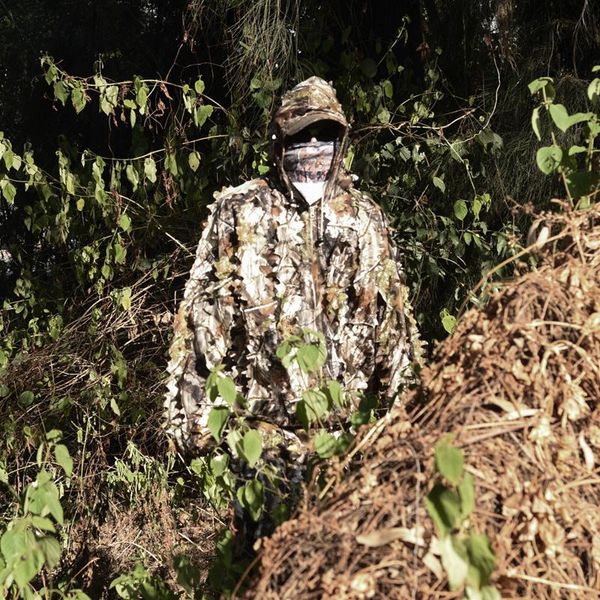 ghillie suit hunting woodland 3d bionic maple disguise uniform cs breathable camouflage suits set army military tactical sets, Camo
ghillie suit hunting woodland 3d bionic maple disguise uniform cs breathable camouflage suits set army military tactical sets, Camo