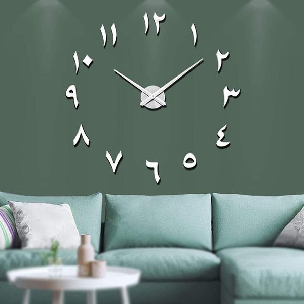 large diy wall clock modern frameless 3d quartz watch mirror numbers clocks for home office decorations gift 47in
large diy wall clock modern frameless 3d quartz watch mirror numbers clocks for home office decorations gift 47in