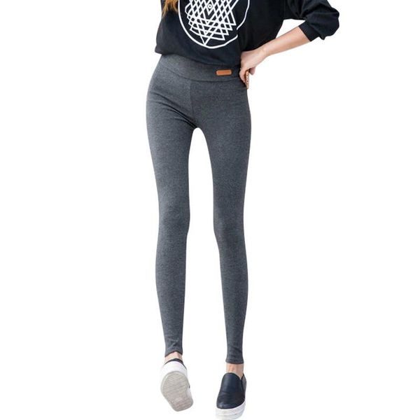 women's leggings womens casual nine pants waist leather lable elastic cotton female women clothing, Black
women's leggings womens casual nine pants waist leather lable elastic cotton female women clothing, Black