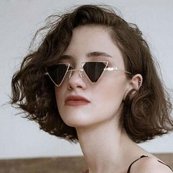 sunglasses punk style triangle women retro openwork metal frame eyeglasses 90s hip hop tinted color lens uv400 sun glasses, White;black
sunglasses punk style triangle women retro openwork metal frame eyeglasses 90s hip hop tinted color lens uv400 sun glasses, White;black
