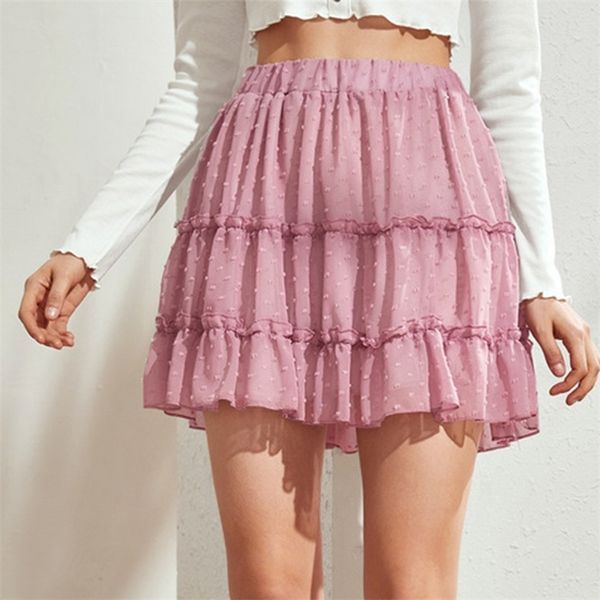 cute chiffon ruffle skirt autumn winter casual mini women polka dot pink elegant office female girl 210427, Black
cute chiffon ruffle skirt autumn winter casual mini women polka dot pink elegant office female girl 210427, Black