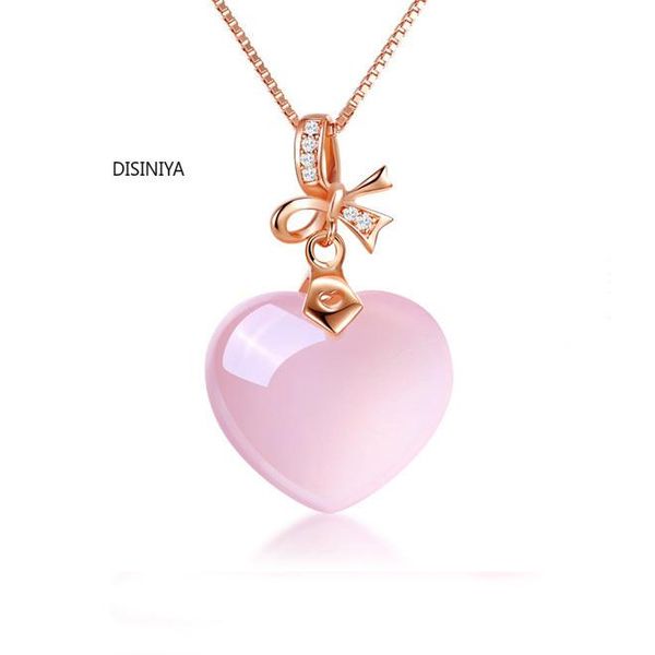 pendant necklaces disiniya rose gold color chokers pink opal necklace ross quartz cz heart for women girls gift drop jewelry wholesale, Silver
pendant necklaces disiniya rose gold color chokers pink opal necklace ross quartz cz heart for women girls gift drop jewelry wholesale, Silver