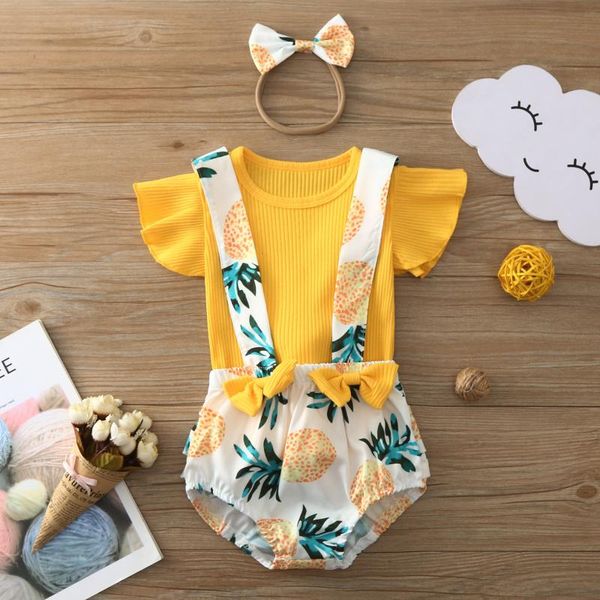 clothing sets summer toddler infant baby girl clothes cotton casual outfits set ribbed solid +pineapple suspender shorts+headbands, White
clothing sets summer toddler infant baby girl clothes cotton casual outfits set ribbed solid +pineapple suspender shorts+headbands, White