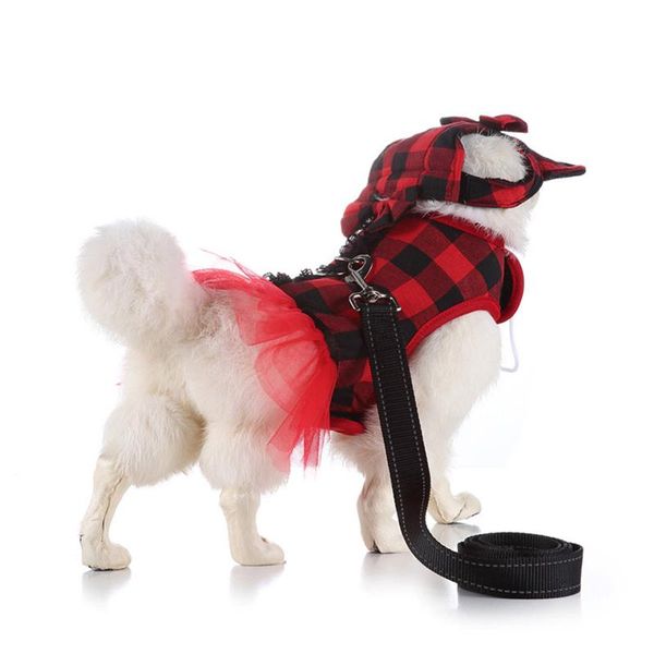 dog collars & leashes plaid princess tutu dress skirt clothes small pet cat harness and leash collar leads with hat
dog collars & leashes plaid princess tutu dress skirt clothes small pet cat harness and leash collar leads with hat