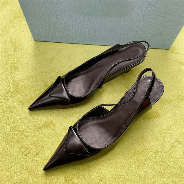 spring summer sloping heel triangle new sandal pointed toe shallow women shoes fashion trend high heel sandals with box size 34-41, Black
spring summer sloping heel triangle new sandal pointed toe shallow women shoes fashion trend high heel sandals with box size 34-41, Black