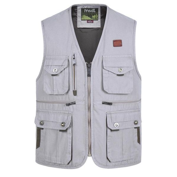 men's vests vest middle-aged elderly autumn men cotton waistcoat outdoor leisure pography fishing sleeveless jacket many pockets, Black;white
men's vests vest middle-aged elderly autumn men cotton waistcoat outdoor leisure pography fishing sleeveless jacket many pockets, Black;white