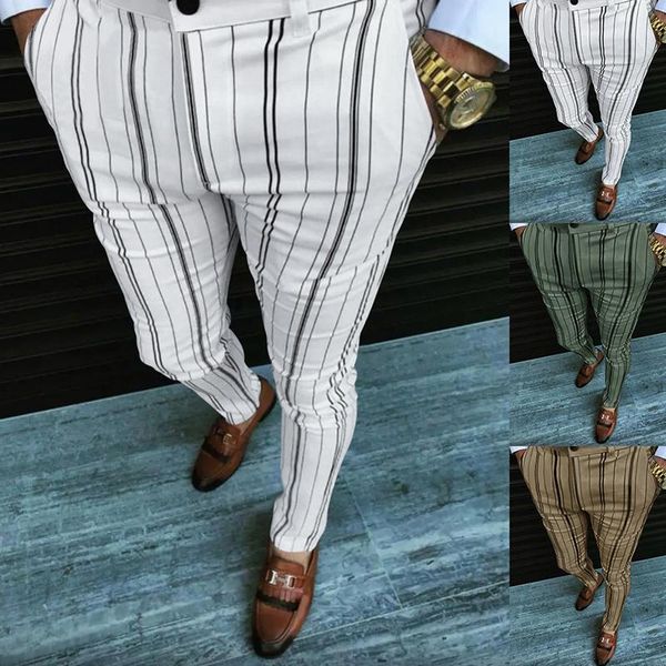 men's pants for men mid waist long streetwear casual mens slim trousers 2021 autumn business fashion striped printed pencil, Black
men's pants for men mid waist long streetwear casual mens slim trousers 2021 autumn business fashion striped printed pencil, Black