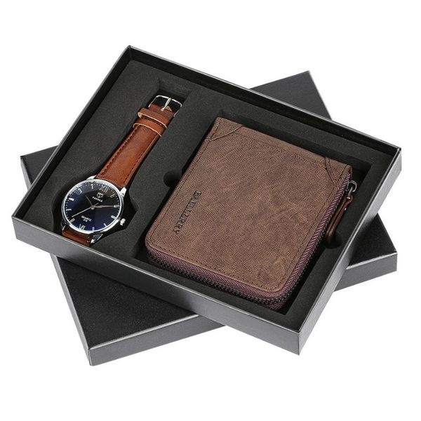 wristwatches relogio masculino leather band quartz waterproof wrist watch wallets gifts set for boy boyfriend zipper design money, Slivery;brown
wristwatches relogio masculino leather band quartz waterproof wrist watch wallets gifts set for boy boyfriend zipper design money, Slivery;brown