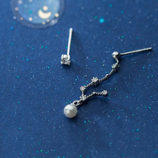 stud mloveacc genuine s925 sterling silver fashion asymmetric constellation earrings with cz for women, Golden;silver
stud mloveacc genuine s925 sterling silver fashion asymmetric constellation earrings with cz for women, Golden;silver