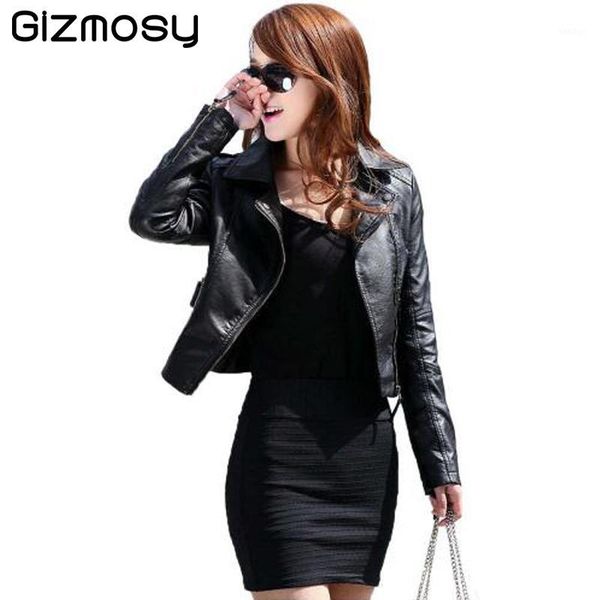 women's leather & faux wholesale- 1 pcs vintage pu jacket women slim biker motorcycle soft outwear zipper jackets spring ladies coats b, Black
women's leather & faux wholesale- 1 pcs vintage pu jacket women slim biker motorcycle soft outwear zipper jackets spring ladies coats b, Black
