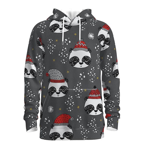 christmas red panda pattern men's 3d printed hoodie visual impact party punk gothic round neck sweater hoodie, Black
christmas red panda pattern men's 3d printed hoodie visual impact party punk gothic round neck sweater hoodie, Black