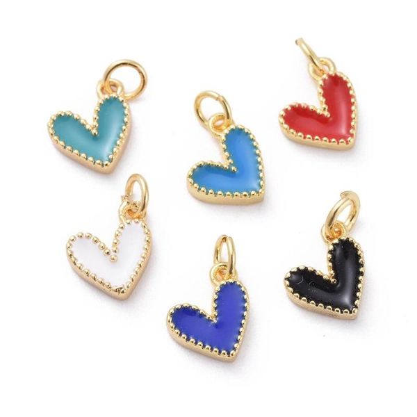 charms 10pcs enamel sweet heart shape small randomly assorted color earring pendant for jewelry making diy crafting, Bronze;silver
charms 10pcs enamel sweet heart shape small randomly assorted color earring pendant for jewelry making diy crafting, Bronze;silver