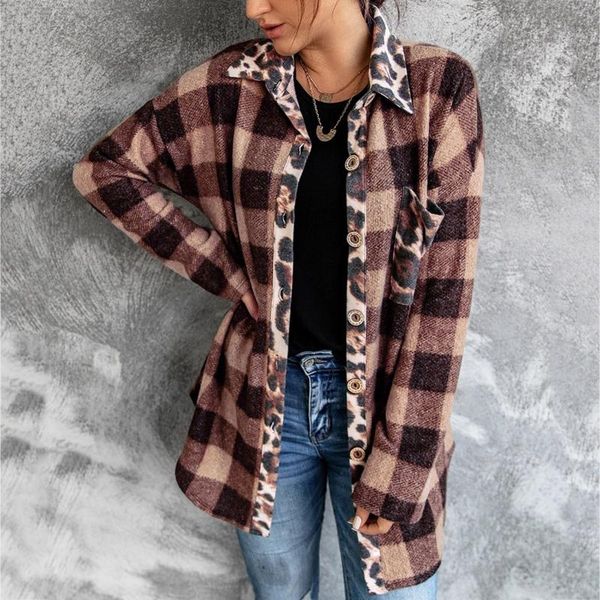 women's jackets 2021 autumn womens check shirt ladies long sleeve coat fashion streetwear soft cotton plaid bandage blouse casual, Black;brown
women's jackets 2021 autumn womens check shirt ladies long sleeve coat fashion streetwear soft cotton plaid bandage blouse casual, Black;brown