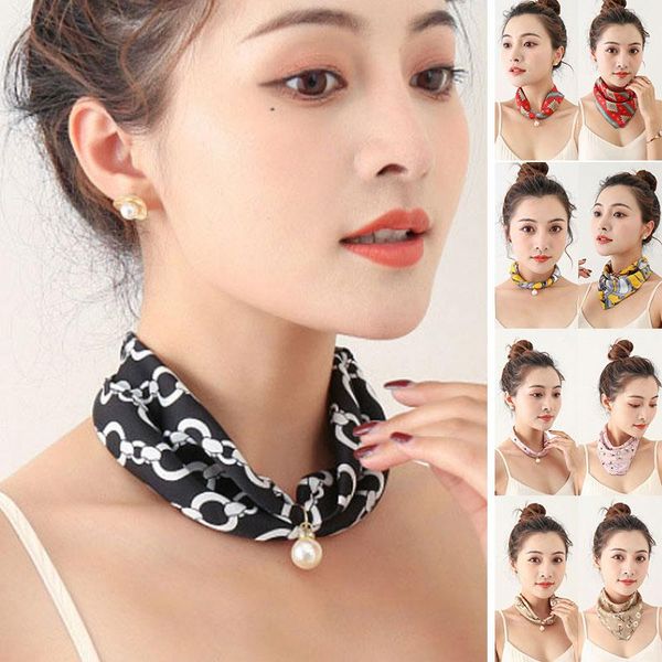 scarves pearl pendant printed silk scarf necklace fashionable durable cute for women men nov99, Blue;gray
scarves pearl pendant printed silk scarf necklace fashionable durable cute for women men nov99, Blue;gray