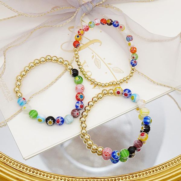 charm bracelets lovoacc delicate colorful glass ball flower printing beaded for women ladies 2 designs asymmetry jewelry, Golden;silver
charm bracelets lovoacc delicate colorful glass ball flower printing beaded for women ladies 2 designs asymmetry jewelry, Golden;silver