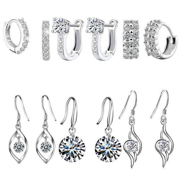 stud 925 sterling silver double row shiny zircon earrings female models suitable for valentine's day gift factory wholesale price, Golden;silver
stud 925 sterling silver double row shiny zircon earrings female models suitable for valentine's day gift factory wholesale price, Golden;silver