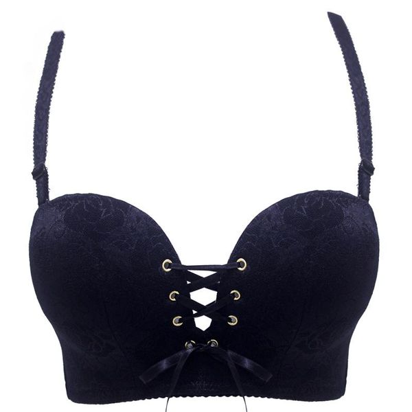 bras e lovegirl 1/2 cup beauty back bra lycra gather black simple lace flower halter comfort thick section underwear, Red;black
bras e lovegirl 1/2 cup beauty back bra lycra gather black simple lace flower halter comfort thick section underwear, Red;black