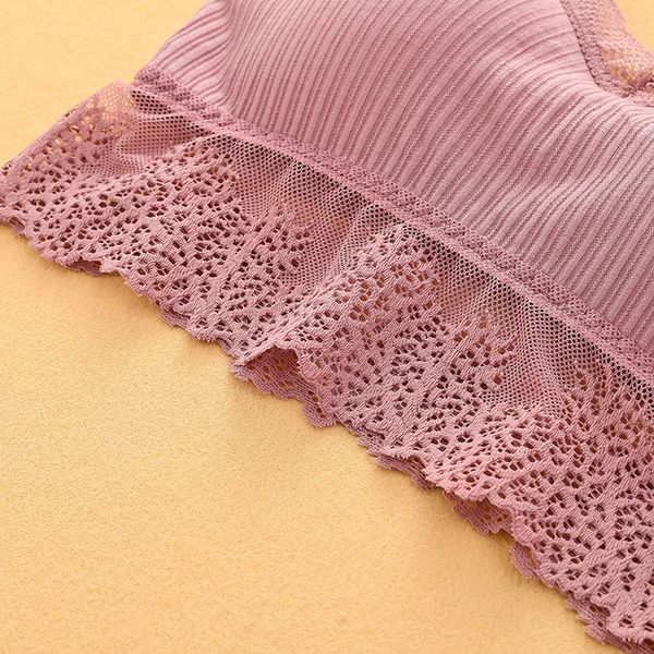 Women Tank Crop Top Wireless Lace Bra Bralette Femme Brassiere Underwear Lingerie Stripe Clothes, Beige
Women Tank Crop Top Wireless Lace Bra Bralette Femme Brassiere Underwear Lingerie Stripe Clothes, Beige