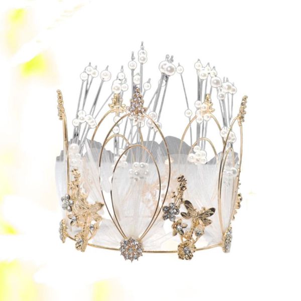 hair clips & barrettes wedding crown elegant pearl cake er round bridal tiara decoration headdress ornaments random pattern, Golden;silver
hair clips & barrettes wedding crown elegant pearl cake er round bridal tiara decoration headdress ornaments random pattern, Golden;silver