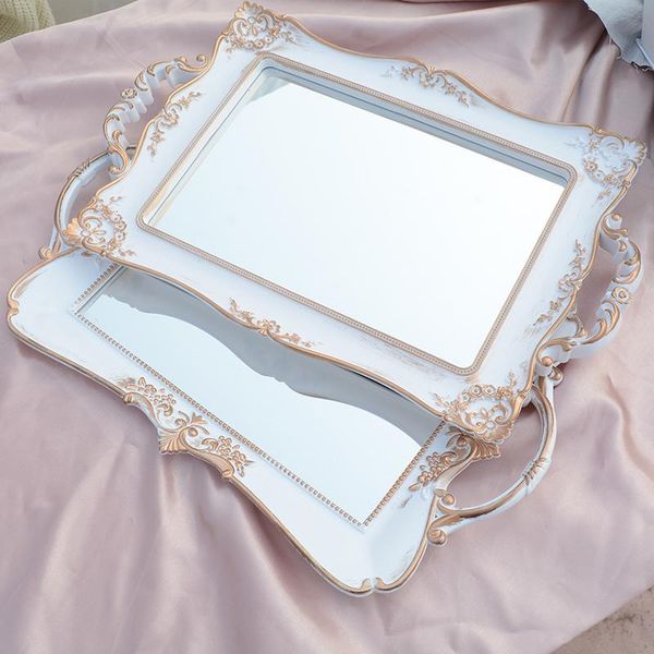 kitchen storage & organization oval resin tray golden retro glass mirror skin care product accessories plate bathroom french home decoration
kitchen storage & organization oval resin tray golden retro glass mirror skin care product accessories plate bathroom french home decoration