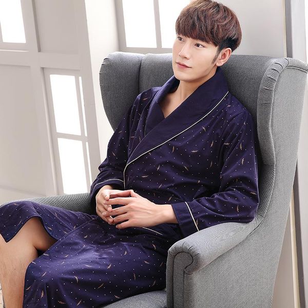 men's sleepwear est winter autumn casual cotton male nightwear plus size -4xl bathrobe belt elegant bathroom spa thick men robe, Black;brown
men's sleepwear est winter autumn casual cotton male nightwear plus size -4xl bathrobe belt elegant bathroom spa thick men robe, Black;brown