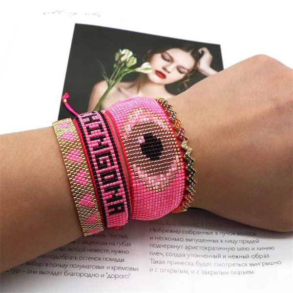 beaded, strands zhongvi 2021 women miyuki bead bracelet turkish pink evil eye pulseras mujer moda handmade tassel girl gift wholesale, Black
beaded, strands zhongvi 2021 women miyuki bead bracelet turkish pink evil eye pulseras mujer moda handmade tassel girl gift wholesale, Black