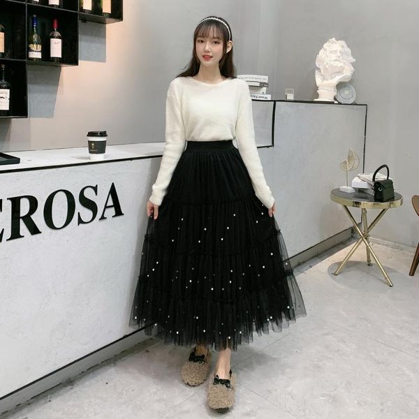 skirts women beaded a-line skirt autumn and winter adults casual style patchwork mesh lace cake for party shopping, Black
skirts women beaded a-line skirt autumn and winter adults casual style patchwork mesh lace cake for party shopping, Black