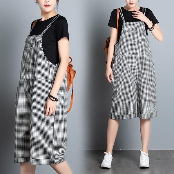 maternity bottoms loose short pants pregnant trousers strap belt bib 2021 summer plaid women overalls jumpsuits plus size, White
maternity bottoms loose short pants pregnant trousers strap belt bib 2021 summer plaid women overalls jumpsuits plus size, White