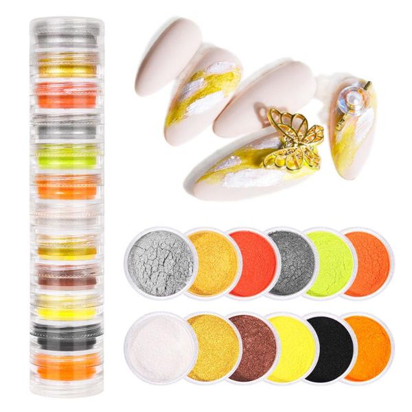 nail glitter powder dust for metal effect chrome art solid pigment decorations 12colors, Silver;gold
nail glitter powder dust for metal effect chrome art solid pigment decorations 12colors, Silver;gold