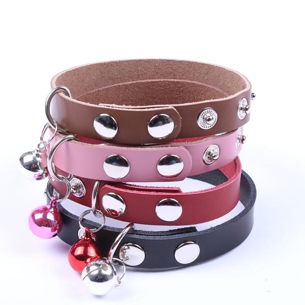 small dog cat leather collar with ring snap fastener pet puppy strap necklace 3 sizes collars & leashes
small dog cat leather collar with ring snap fastener pet puppy strap necklace 3 sizes collars & leashes