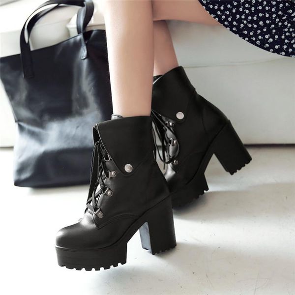 boots ymechic 2021 autumn winter vintage ankle for women platform lace-up high heel round toe fashion shoes lady big size 34-43, Black
boots ymechic 2021 autumn winter vintage ankle for women platform lace-up high heel round toe fashion shoes lady big size 34-43, Black