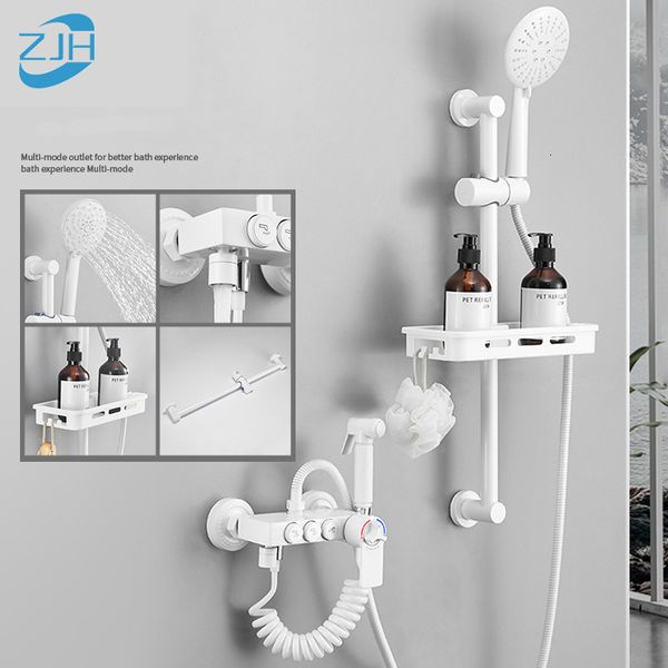 other faucets, showers & accs luxury white thermostatic shower faucet set rainfall multifunctional handldshower bathr
other faucets, showers & accs luxury white thermostatic shower faucet set rainfall multifunctional handldshower bathr