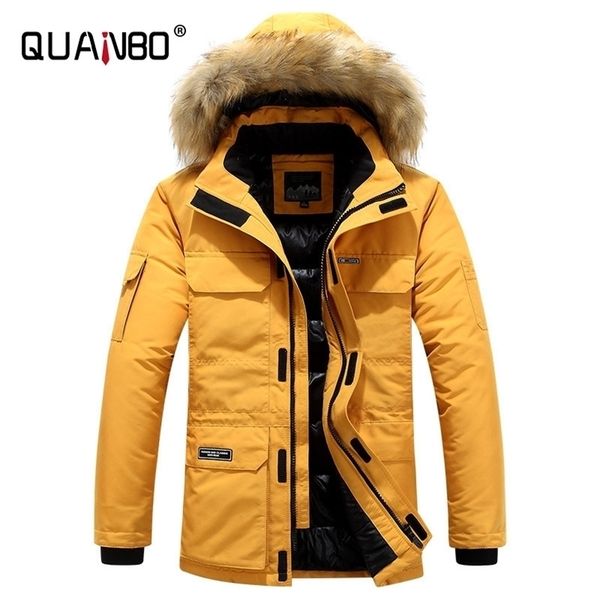 arrivals winter men's fashion hooded down jacket with fur windbreaker keep warm thicken coat brand parker 211206, Black
arrivals winter men's fashion hooded down jacket with fur windbreaker keep warm thicken coat brand parker 211206, Black