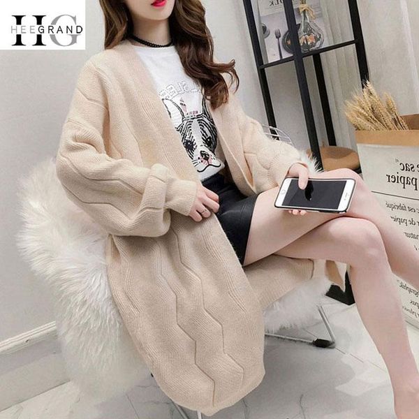 women's sweaters hee grand long cardigans 2021 autumn for women winter thick warm cashmere loose knitted coats chaqueta mujer wzl1450, White;black
women's sweaters hee grand long cardigans 2021 autumn for women winter thick warm cashmere loose knitted coats chaqueta mujer wzl1450, White;black
