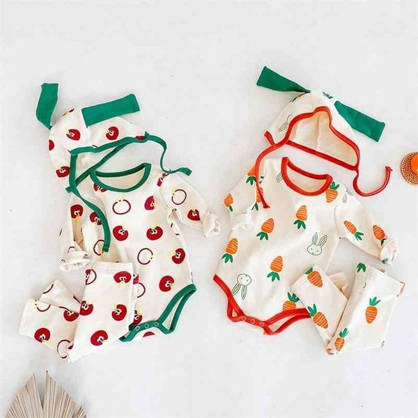 spring autumn infant baby girls tomato carrot long sleeve + pants hat clothing sets kids girl suit clothes 210521, White
spring autumn infant baby girls tomato carrot long sleeve + pants hat clothing sets kids girl suit clothes 210521, White