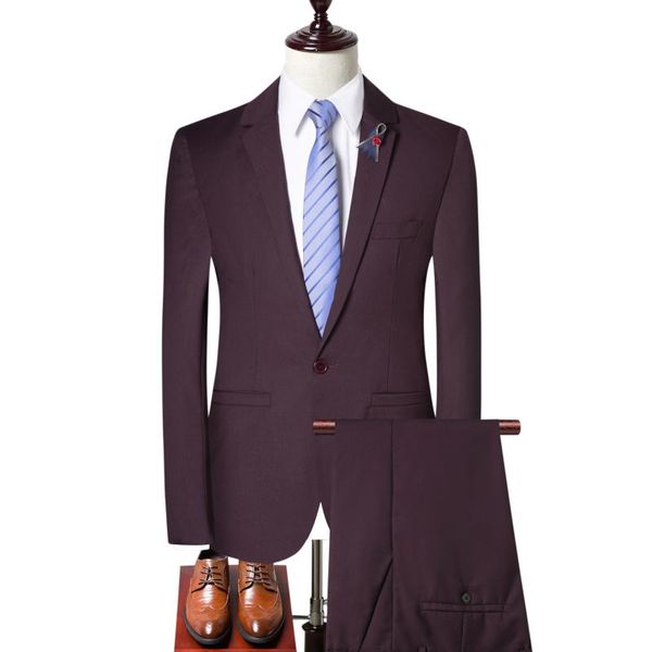 men's suits & blazers men 's suit 3 piece 2021 brand slim fit groom wedding korean one button blazer black navy blue wine red plus, White;black
men's suits & blazers men 's suit 3 piece 2021 brand slim fit groom wedding korean one button blazer black navy blue wine red plus, White;black