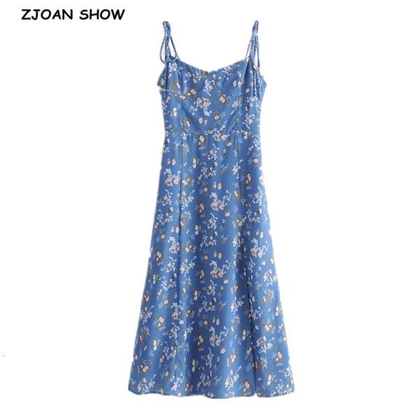 casual dresses 2021 french summer blue floral print bandage spaghetti strap midi dress retro women lacing up sling slit vesti, Black;gray
casual dresses 2021 french summer blue floral print bandage spaghetti strap midi dress retro women lacing up sling slit vesti, Black;gray