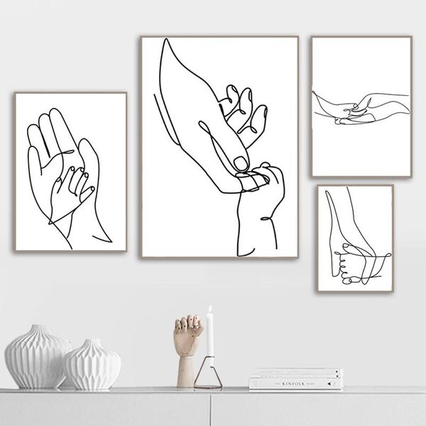 paintings wall picture black and white canvas painting mom baby hand line art printing nordic poster kids room decoration love gift
paintings wall picture black and white canvas painting mom baby hand line art printing nordic poster kids room decoration love gift