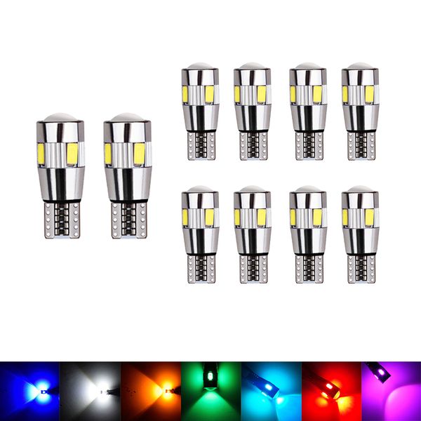 10pcs/lot car bulbs canbus t10 w5w 5630 6smd led for auto license plate light clearance lamp 12v
10pcs/lot car bulbs canbus t10 w5w 5630 6smd led for auto license plate light clearance lamp 12v