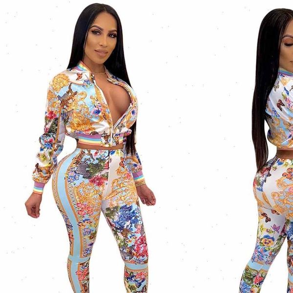 spring pattern printed two pieces womens tracksuits outfits elegant long sleeves pants lady party set real ps, Gray
spring pattern printed two pieces womens tracksuits outfits elegant long sleeves pants lady party set real ps, Gray