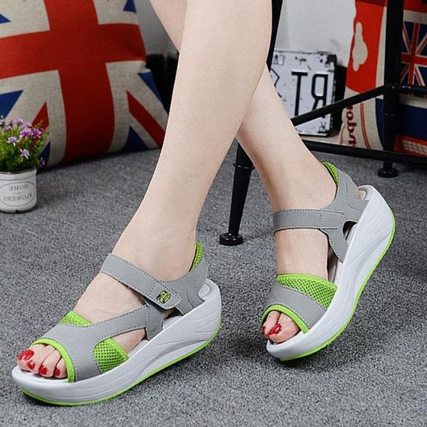 wedge summer shoes woman 2021 fashion mesh breathable hook loop sandal women platform casual sneakers sandals, Black
wedge summer shoes woman 2021 fashion mesh breathable hook loop sandal women platform casual sneakers sandals, Black