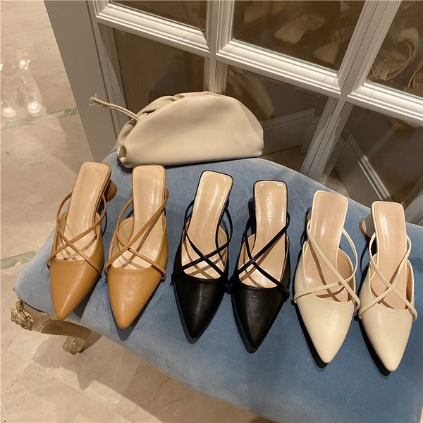 slippers narrow band women slip on mules fashion heel shoes shallow pointed toe slide outdoor slipper flip flops zapatos mujer afda, Black
slippers narrow band women slip on mules fashion heel shoes shallow pointed toe slide outdoor slipper flip flops zapatos mujer afda, Black
