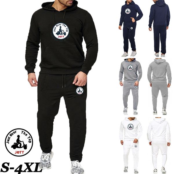 autumn and winter fashion men's tracksuit solid color hooded sweater + jogging casual pants jott print design men's clothing 22021, Gray
autumn and winter fashion men's tracksuit solid color hooded sweater + jogging casual pants jott print design men's clothing 22021, Gray