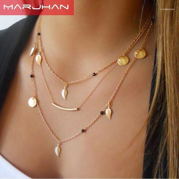 chains jewelry choker necklace gold leaf bohemian crystal multilayer long women bijoux collares necklaces & penda1, Silver
chains jewelry choker necklace gold leaf bohemian crystal multilayer long women bijoux collares necklaces & penda1, Silver