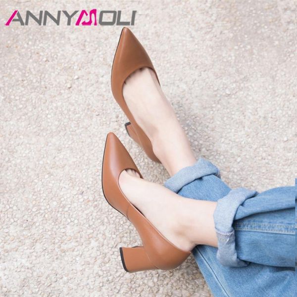 high heels women pumps natural genuine leather chunky heel shoes cow pointed toe office lady size 39 dress, Black
high heels women pumps natural genuine leather chunky heel shoes cow pointed toe office lady size 39 dress, Black