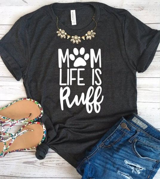 dog mom life is ruff mama female t shrit 100% cotton letters t-shirts crewneck short sleeve plus size tee for women ladies women's t-sh, White
dog mom life is ruff mama female t shrit 100% cotton letters t-shirts crewneck short sleeve plus size tee for women ladies women's t-sh, White