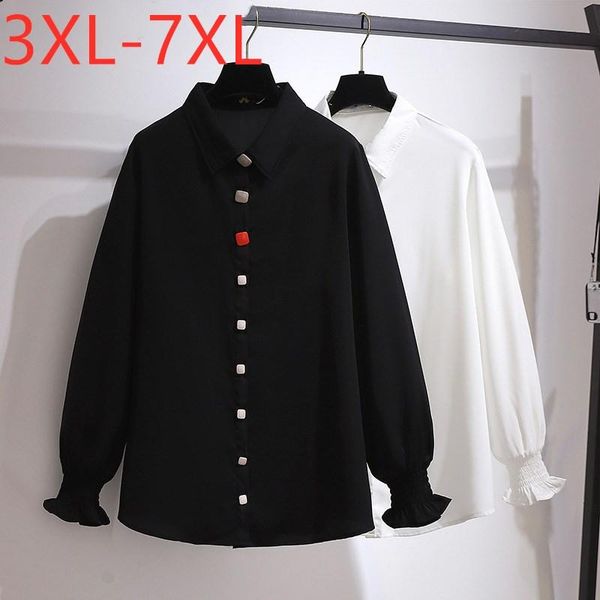 women's blouses & shirts 130kg 5xl 6xl 7xl 2021 ladies spring autumn plus size for women large long sleeve loose casual button black s, White
women's blouses & shirts 130kg 5xl 6xl 7xl 2021 ladies spring autumn plus size for women large long sleeve loose casual button black s, White